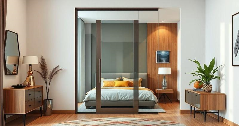 Porta de vidro para quarto em Contagem